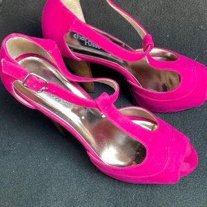 Charlotte Russe Hot Pink Pumps Size 8